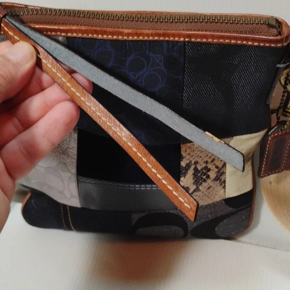 Coach B063-10006 Patchwork Denim Shoulder Bag W/Original Hang Tag - Picture 5 of 13